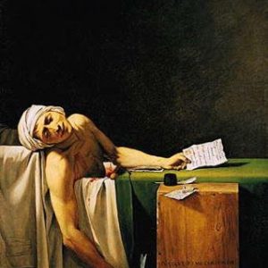 La muerte de Morat, 1793, Jacques-Louis David
